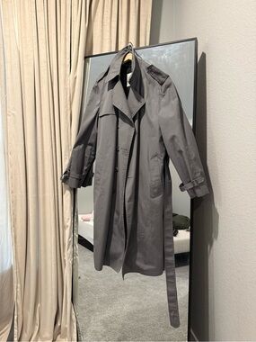 London Fog Charcoal Trench Coat